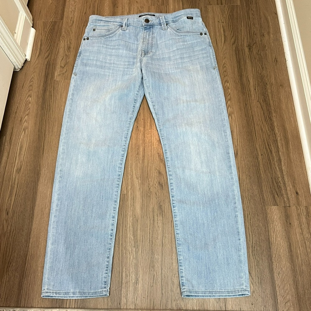 Mavi Zach Straight Leg Jeans Light Wash 5 Pocket Denim Men's